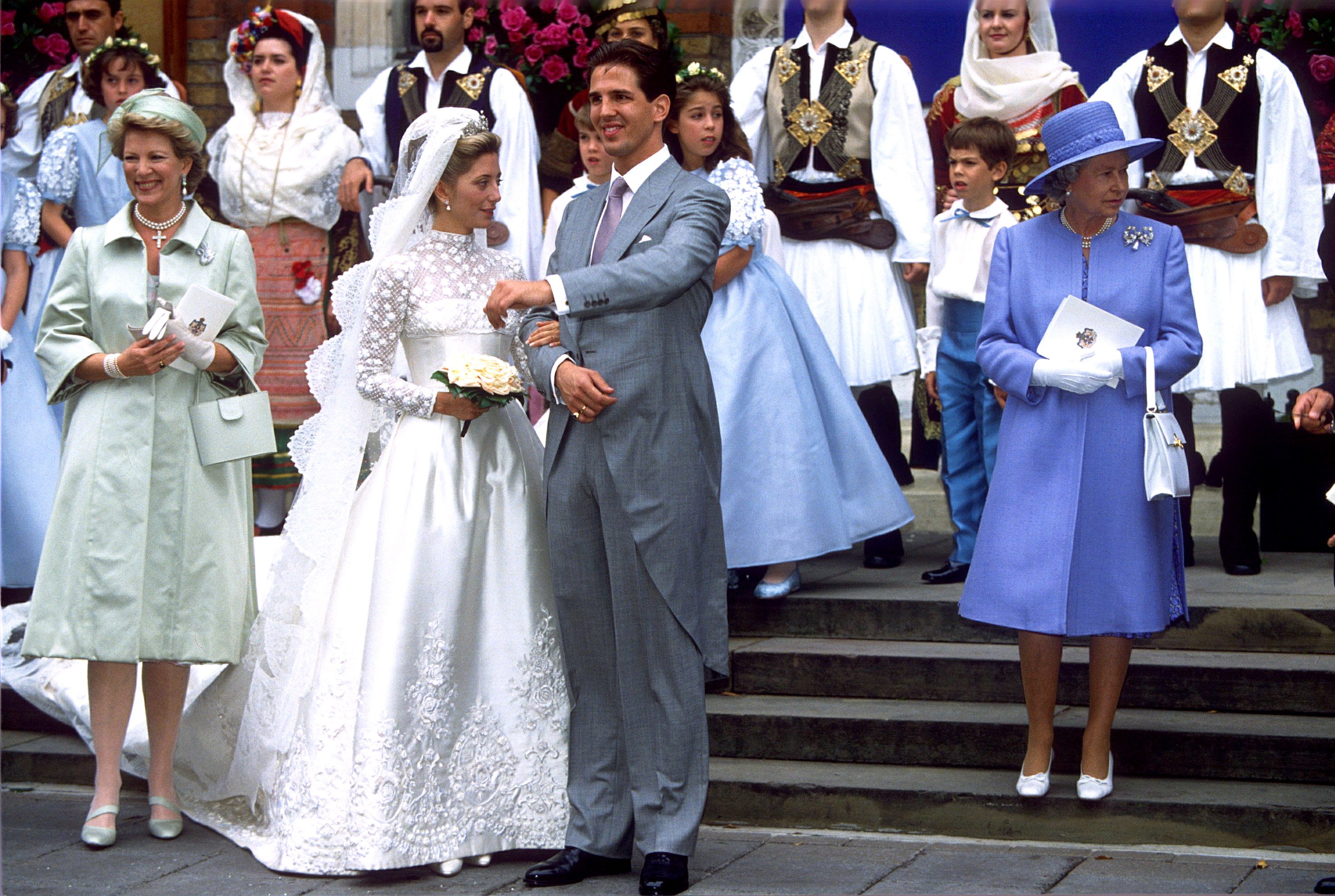 Marie-Chantal Miller wedding Prince pavlos of Greece - Royal wedding dresses | Gallery ...