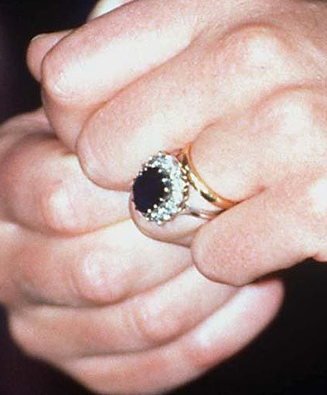 Large Princess Diana Gold Sapphire Ring – Adina Stone Jewelry