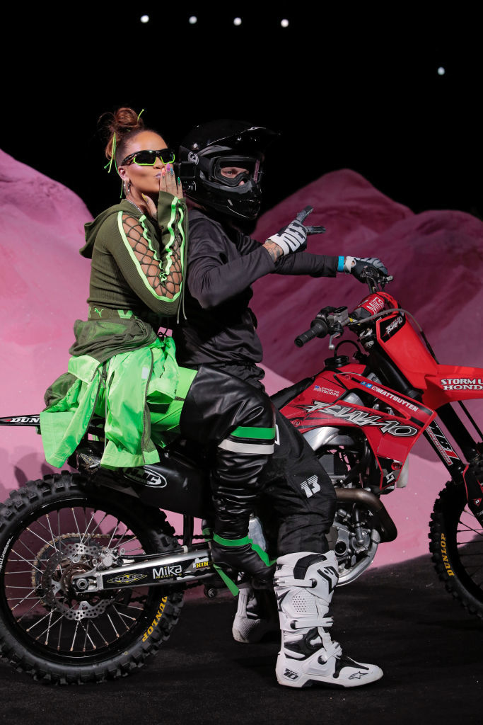 Rihanna zooms around on a dirt bike at New York Fashion Week, Gallery