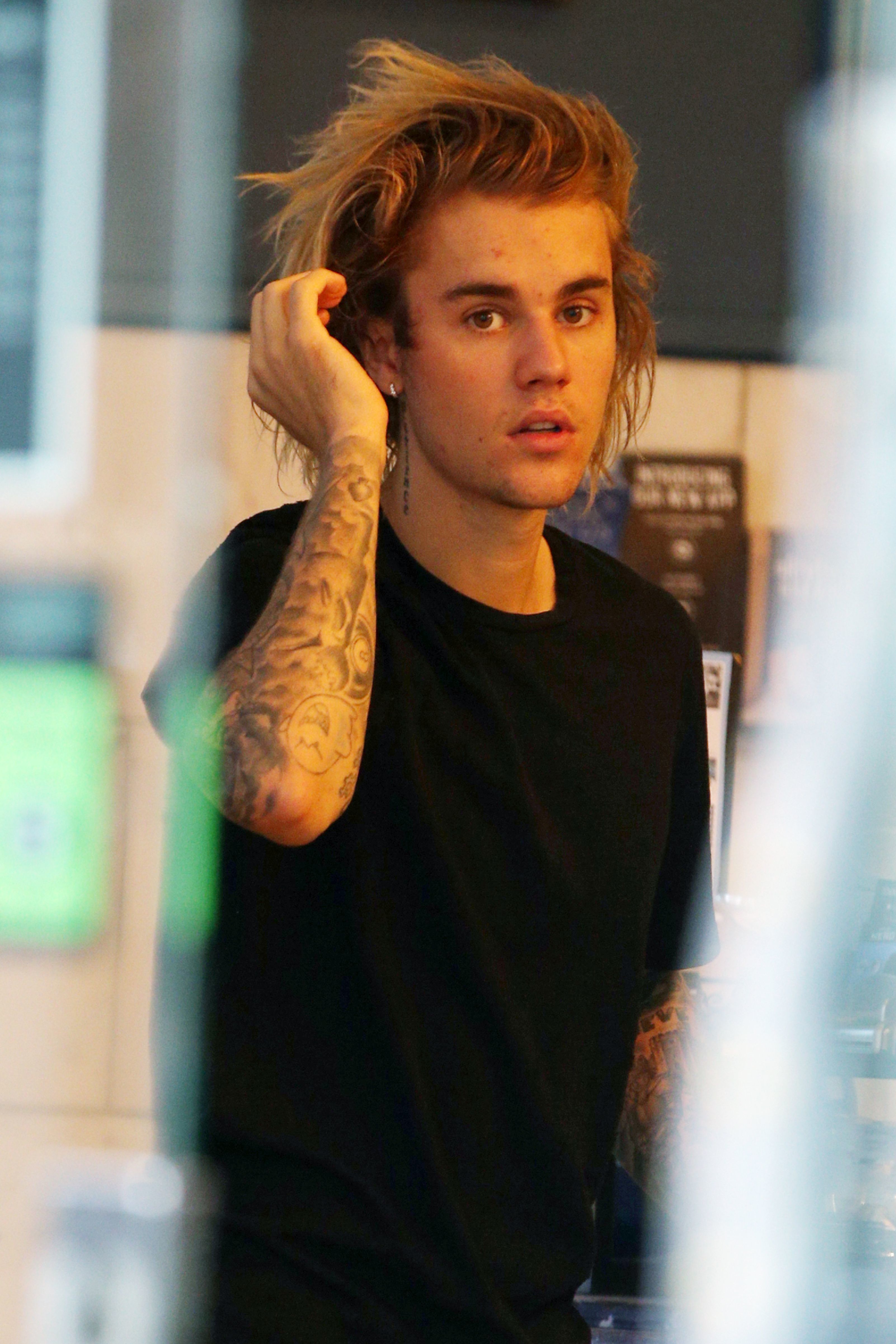 Justin Bieber secretly procured new face tattoo over left eye  Daily Mail  Online