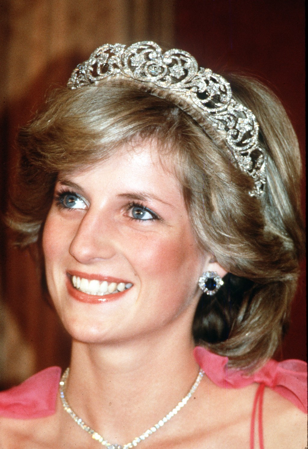 Princess Diana in sapphire earrings