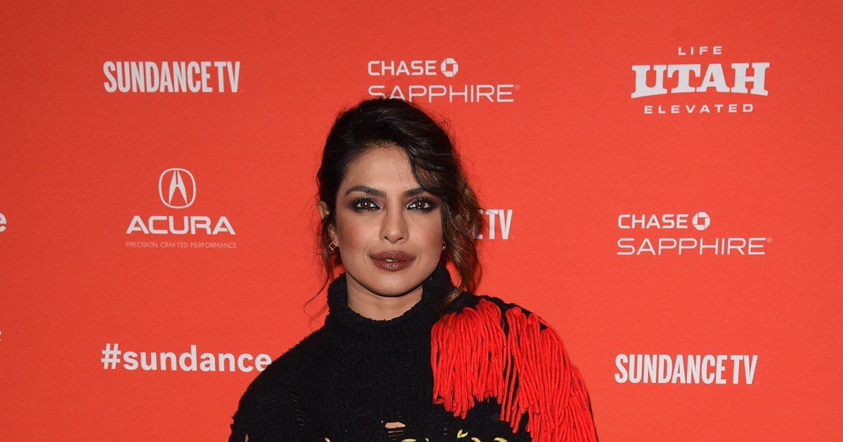 Priyanka Chopra's chunky knit sweater is overwhelmed with loose threads, plus more of the 40th birthday girl's most befuddling fashion moments.jpg