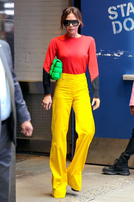 See all the posh fashion Victoria Beckham wore during her NYC visit ...