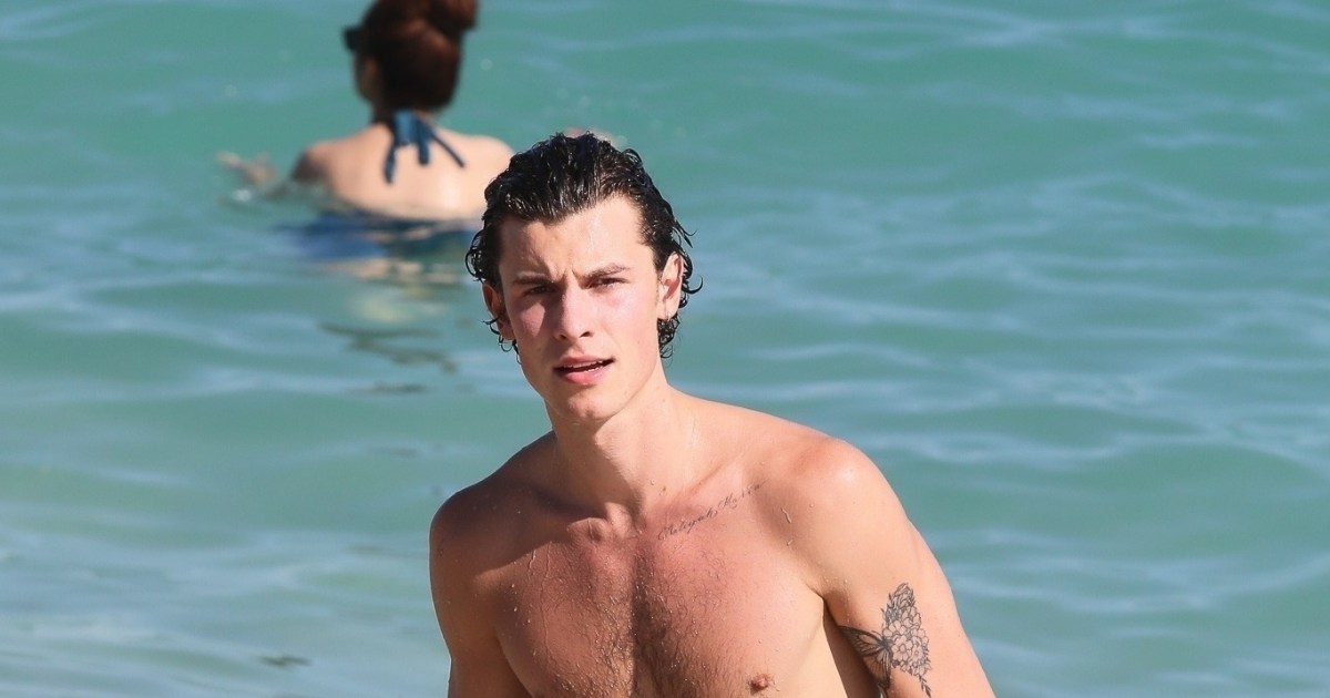 Shawn Mendes, 23, strips down to show off his beach body in Miami, plus more stars in swimsuits and bikinis in 2022.jpg