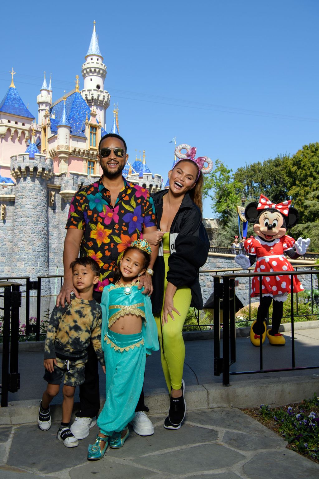 John Legend, Chrissy Teigen, kids, daughter Luna Stephens, son Miles Stephens, Disneyland
