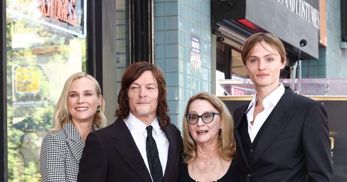 Norman Reedus's model son, 22, towers over the 'Walking Dead' actor, plus more great photos from celebs' Hollywood Walk of Fame star ceremonies.jpg