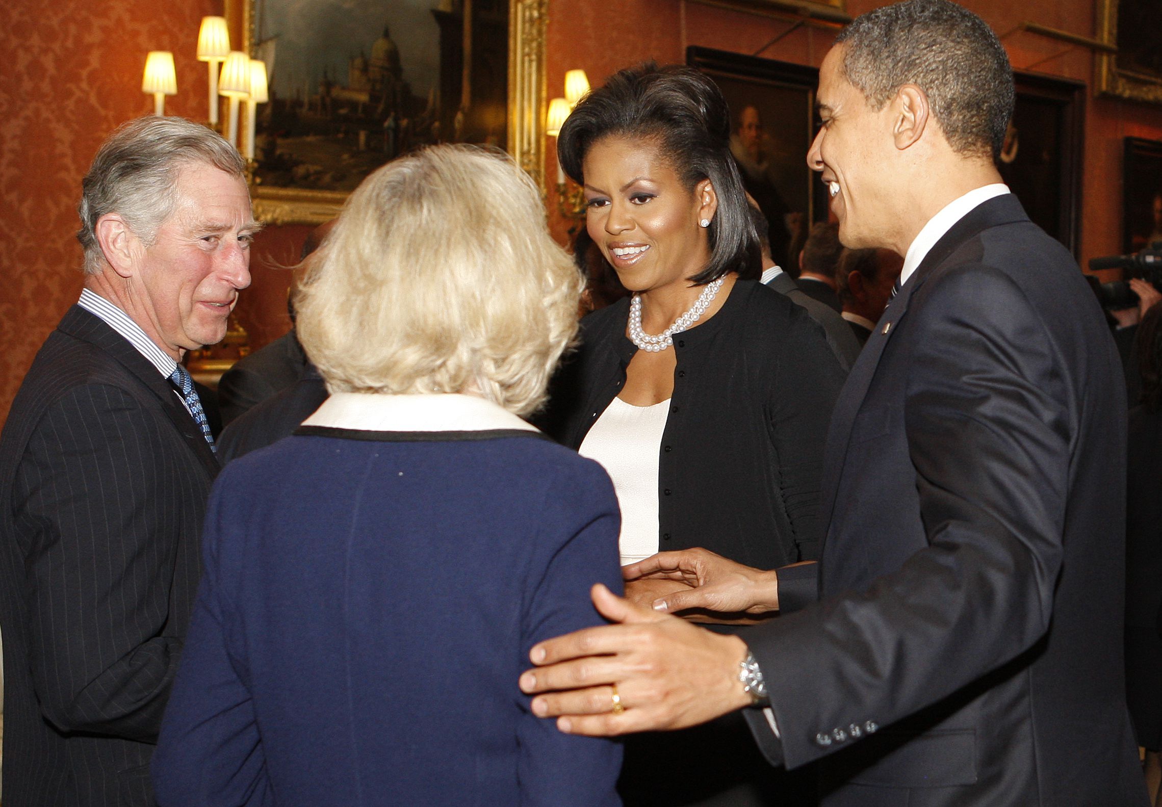 Prince Charles and Camilla, Duchess of Cornwall, Barack Obama, Michelle Obama