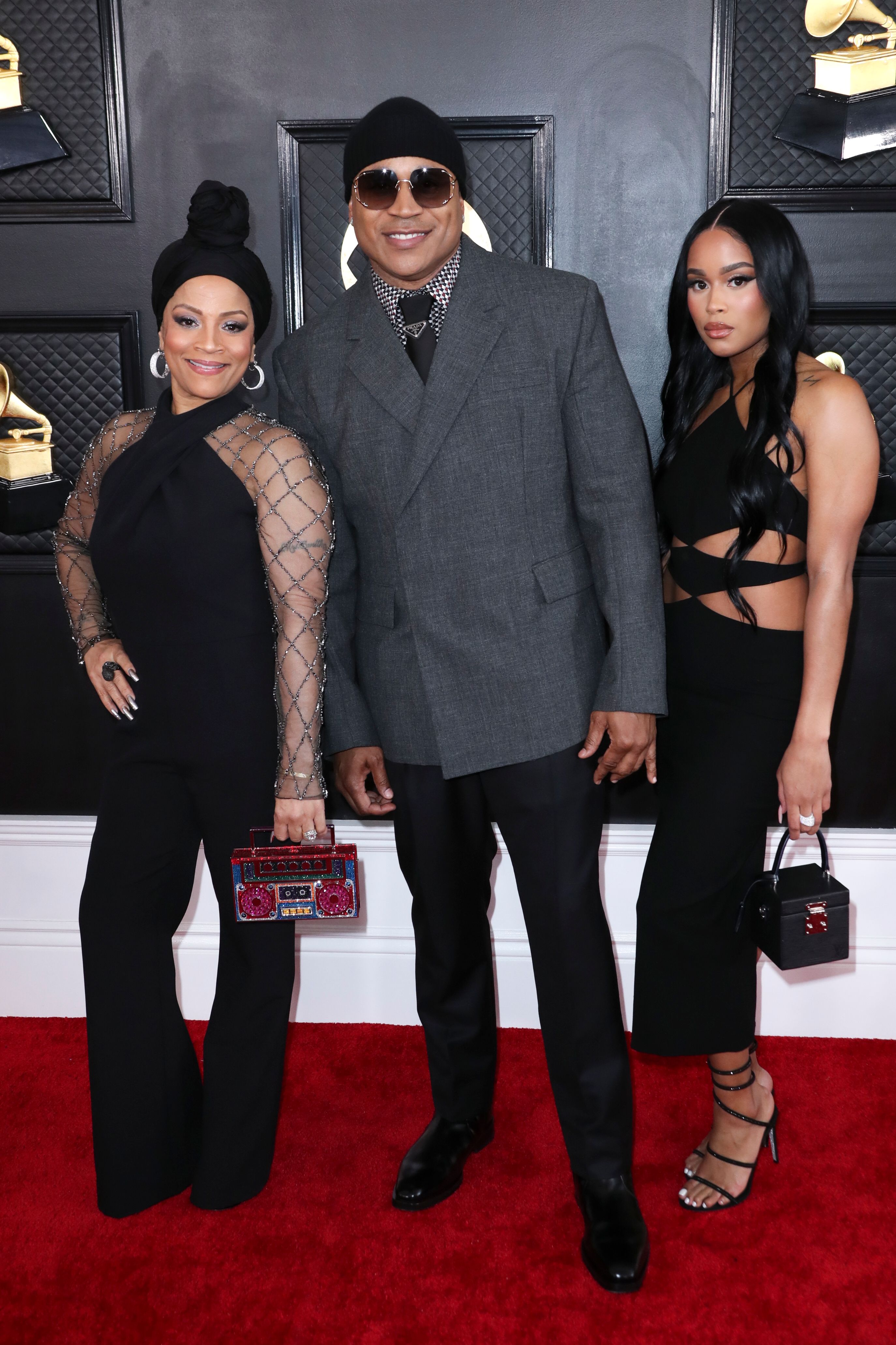 LL Cool J, wife Simone Smith, daughter Samaria Leah, 2023 Grammys