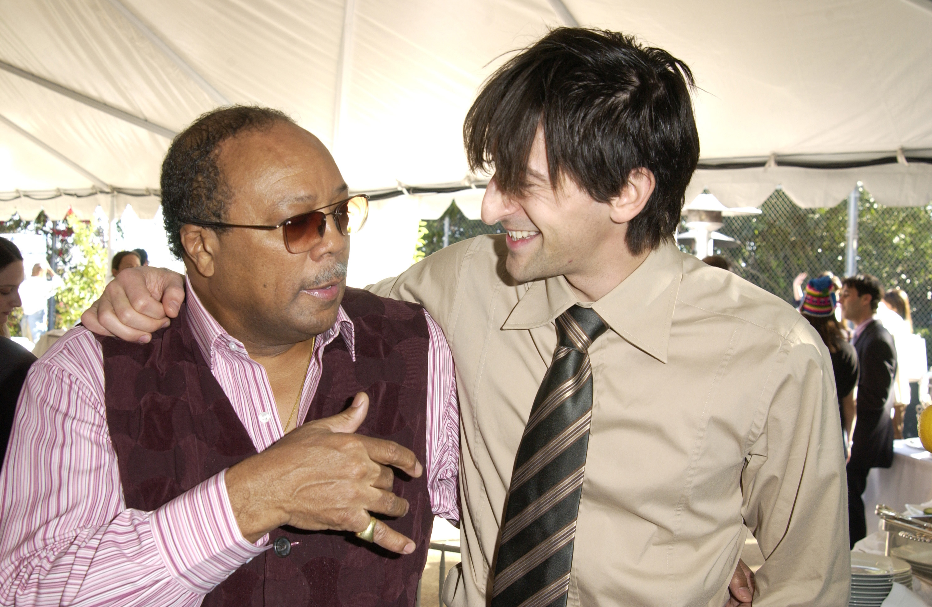 Quincy Jones and Adrien Brody