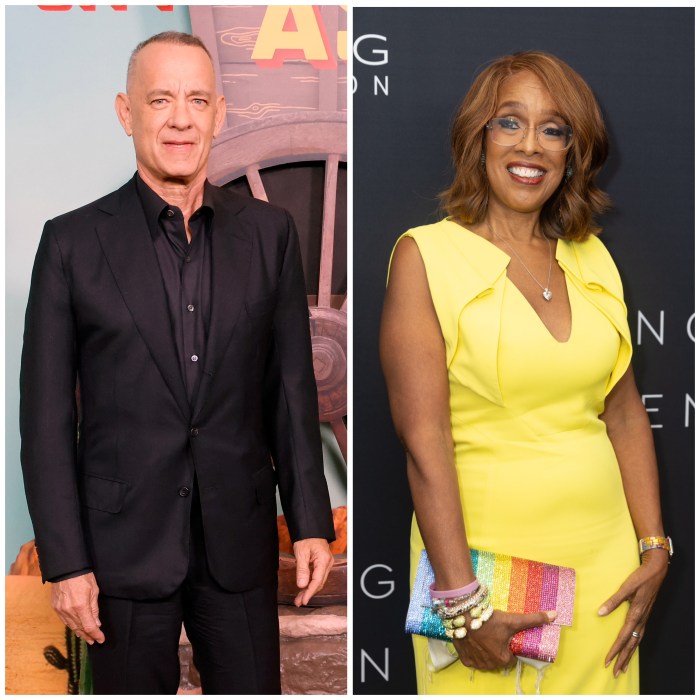 Tom Hanks, Gayle King composite