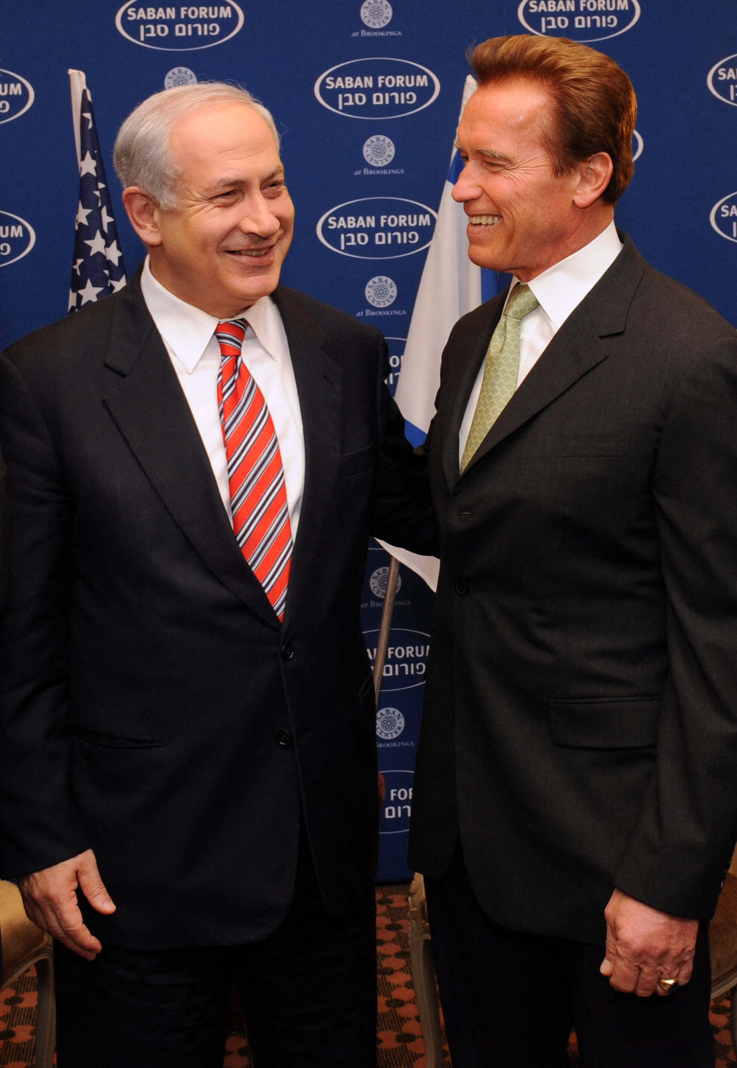 Stars with the prime minister of Israel: Arnold ...