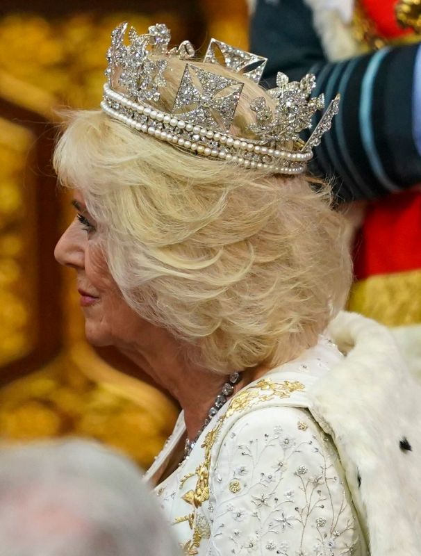 Queen Camilla Wears Diamond Diadem for First Time at 2023 State Opening of  Parliament