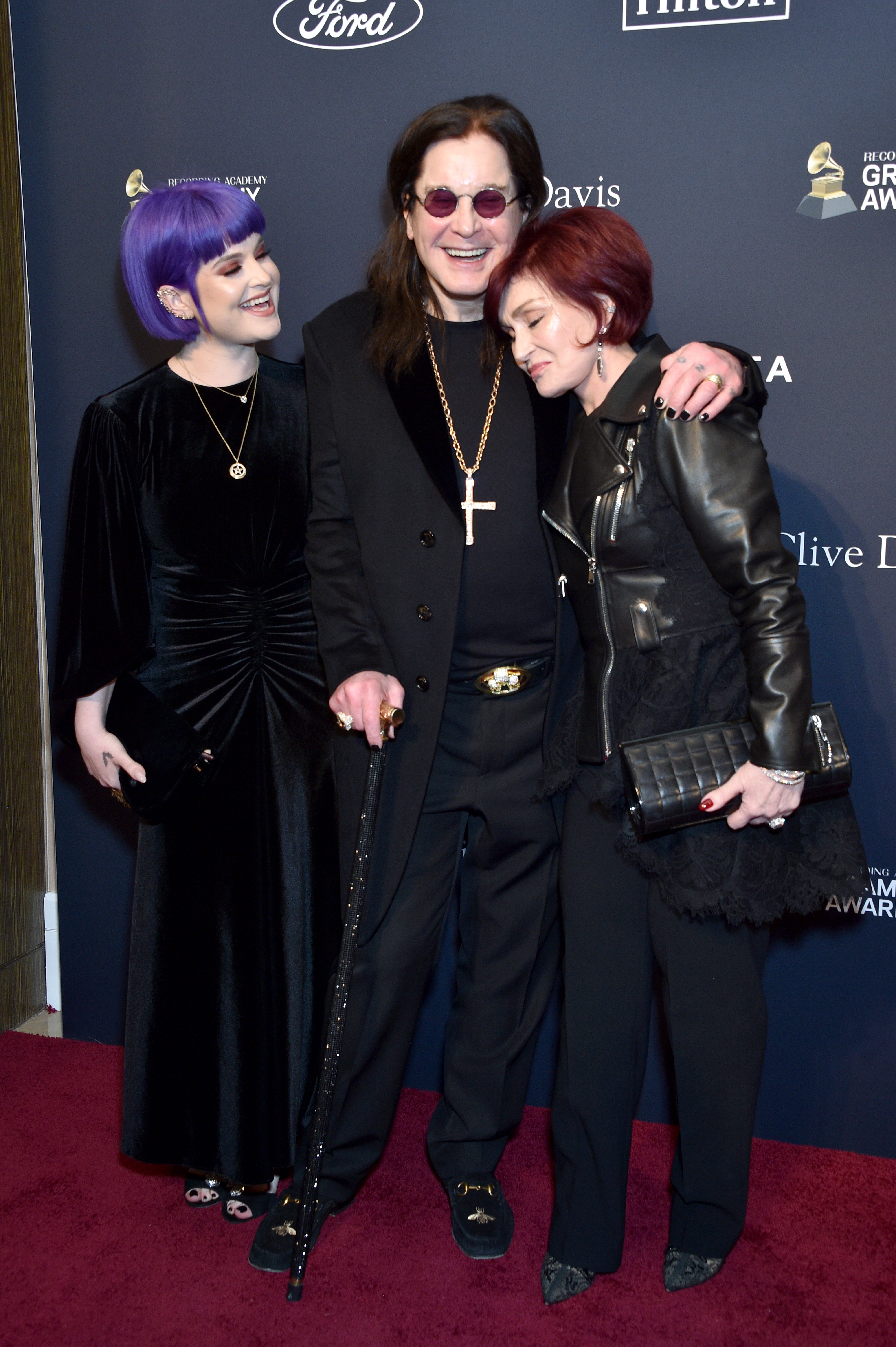 Kelly Osbourne, Ozzy Osbourne and Sharon Osbourne