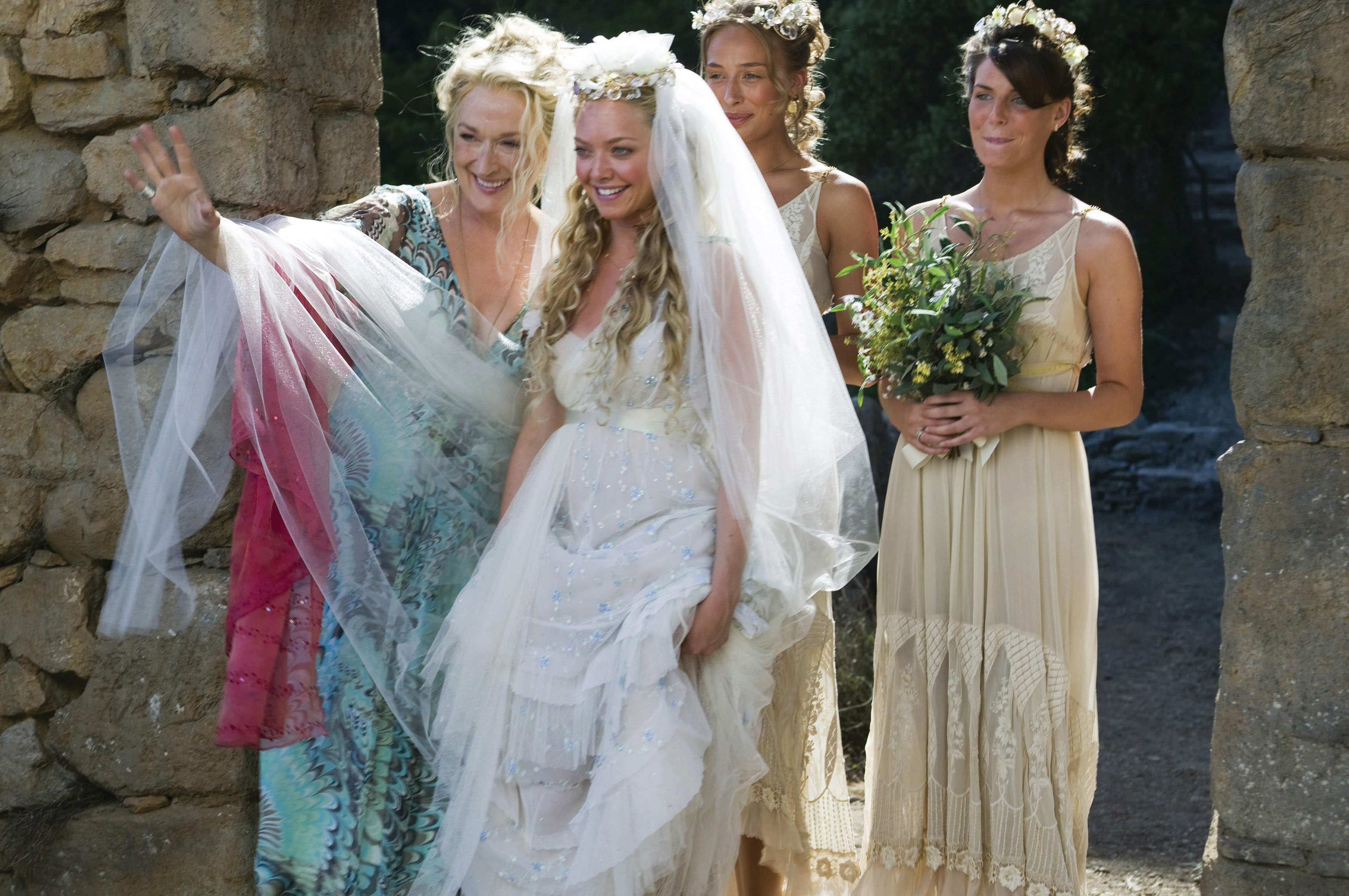 Mamma Mia Meryl Streep, Amanda Seyfried, Ashley Lilley, Rachel McDowall